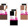 4 paires de mi bas mousse 15D mod'éco Le Bourget NOIR 133 TU