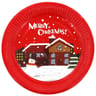 Assiettes carton x10 noel rouge