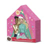 Barbie calendrier de l'avent chalet de chocolat 150g + 1 jouet