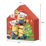 Les minions calendrier de l'avent chalet de chocolat 150g + 1 jouet minions