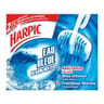 Harpic bloc cuvette eau bleue anti-tartre fraicheur marine 1 étui de 2 blocs