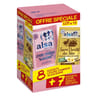 Alsa lots 7 sucres vanillé des îles + 8 levures chimiques 141g