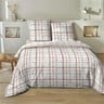 Parure housse de couette 260x240cm + 2 taies 63x63cm victor flanelle