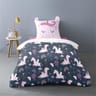 Parure housse de couette 140x200cm + 1 taie 63x63cm stella la licorne