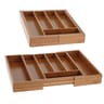 Range couverts extensible en bambou 5/7 cases 28.5-47.5x33.5x5cm