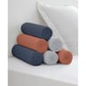 Drap housse microfibre lavée 160x200cm gris marine corail