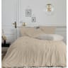 Parure housse de couette 240x220cm + 2 taies 63x63cm gaze de coton lin