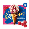 Extrême 6 cônes framboise & parfum crème 417g