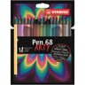 18 feutres de dessin stabilo pen 68 arty