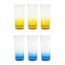 GOBELET HAUT X3 EN VERRE 35CL DIAM6CM H16CM 2 ASSORTIS