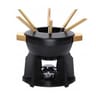 Serive à fondue noire mate classic 6 personnes