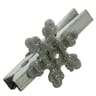 Pince marque place flocons argentés 4.8 cm