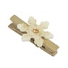 Pince marque place flocons or et ivoire 4.8 cm
