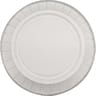 10 assiettes en carton 23cm paillettes argent