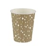 10 Gobelets en carton 25cl Guirlande étoilée Or