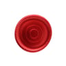 3 plats en carton 32cm rouge métallisé