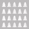 20 serviettes en ouate 25x25cm 3 plis foret sapin argent