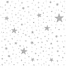 20 serviettes en ouate 25x25cm 3 plis nuit d'etoile blanc argent