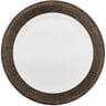 10 assiettes en carton 23cm paillettes noir or