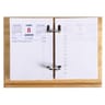 Exacompta support de bloc mémo bois avec recharge 19.5x15.5 cm