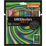 24 crayons de coloriage stabilo green colors arty