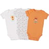 Lot de 3 bodies manches courtes bébé BLANC LION 18 MOIS