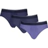 Lot de 3 slips unis et fantaisies homme Influx NAVY MARINE T4