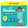 Pampers baby dry couches big pack t8 x36