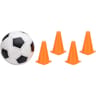 4 cônes et ballon