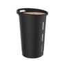 Coffre granule de bois jura montania+roul 38l 39.7x60.5cm noir et bois