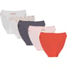 Lot de 5 slips fantaisies femme LOT BLANC HAPINESS 36