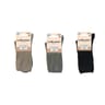 Chaussettes côtelées non comprimantes unies LE BOURGET BEIGE CHINE 37\41
