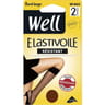 2 paires de mi bas transparent bord large résistant élastivoile Well GAZELLE TU
