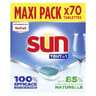 Sun tablettes lave-vaisselle tout en 1 regular 70 lavages 1.155kg