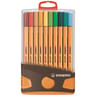 20 stylos feutres stabilo point 88 - pointe fine 0.4mm