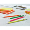 Stabilo 12 crayons graphit hb corps fluo bout gomme