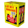 Cora lot 6 x10 sacs poubelle liens coulissant 100l