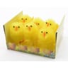 Boite 6 poussins "chenille" 4x4.50x6.50cm