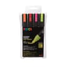 4 posca pointe moyenne couleurs fluos