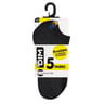 Lot de 5 paires de socquettes homme ECODIM NOIR T39/42