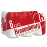 Kronenbourg bière blonde d'Alsace canettes 6x33cl 4.2%vol