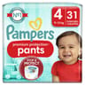 Pampers premium protection pants couches geant t4 x 31