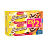 Brossard lot de 2 savane chocolat noir 310g