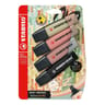 Blister carton 4 surligneurs stabilo boss original naturecolors