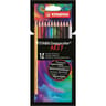 12 crayons de couleur stabilo aquacolor arty