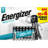 Energizer 10+4 piles offertes max plus aaa/lr03 dure jusqu'à 130% plus longtemps