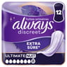 Always discreet incontinence serviettes ultimate nuit x12