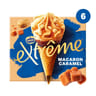 Extrême 6 cônes macaron caramel 660ml 396g