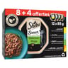 Sheba barquettes sauce collection sélection mixte pour chat adultes 8+4 1200g