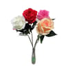 Rose ouverte artificielle rouge